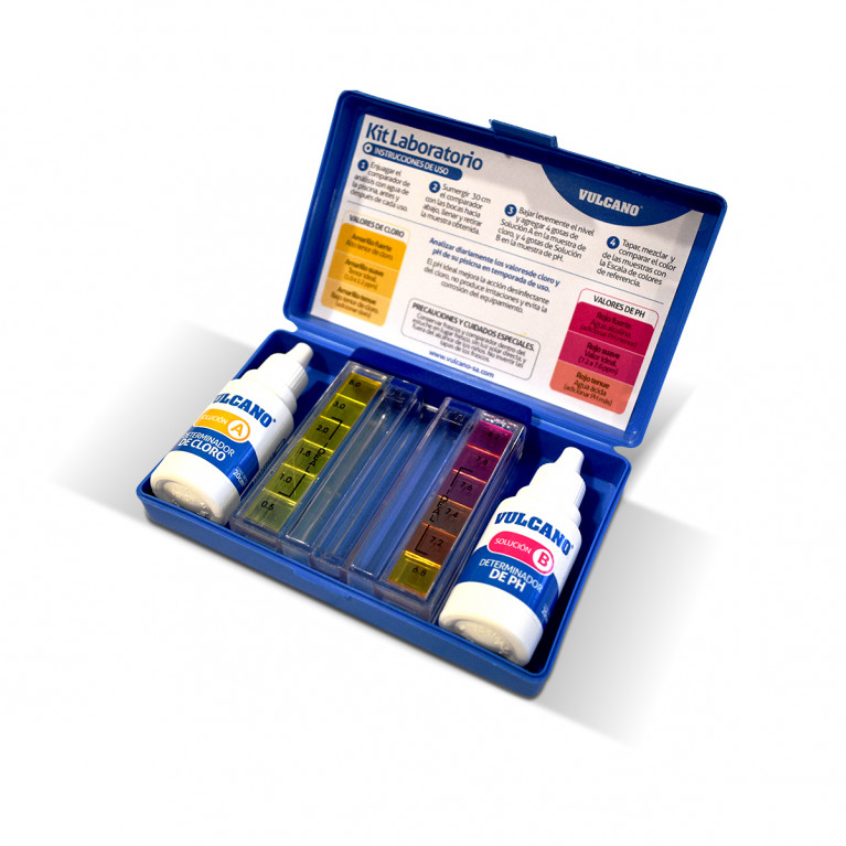 LABORATORIO KIT ANALIZADOR DE CLORO Y PH